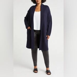 By Design Hudson Navy Blue Open Front Cardigan‎ Size 4X NWT